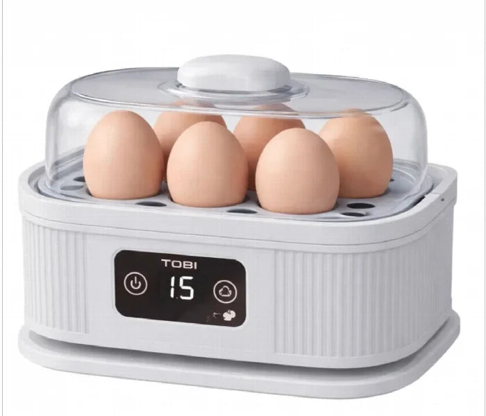TOBi Digital Egg Cooker TB-972 – 6-Egg Electric Steamer with Digital Display