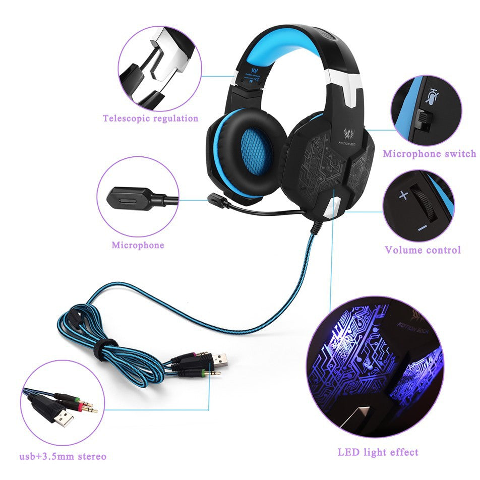 G1000 PC Gaming Headset with Crystal Mic