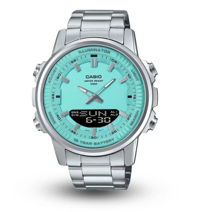 Turquoise Dial Men Watch