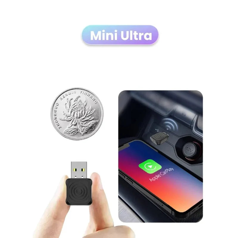 Wireless CarPlay Adapter – Plug & Play USB/Type-C Dongle